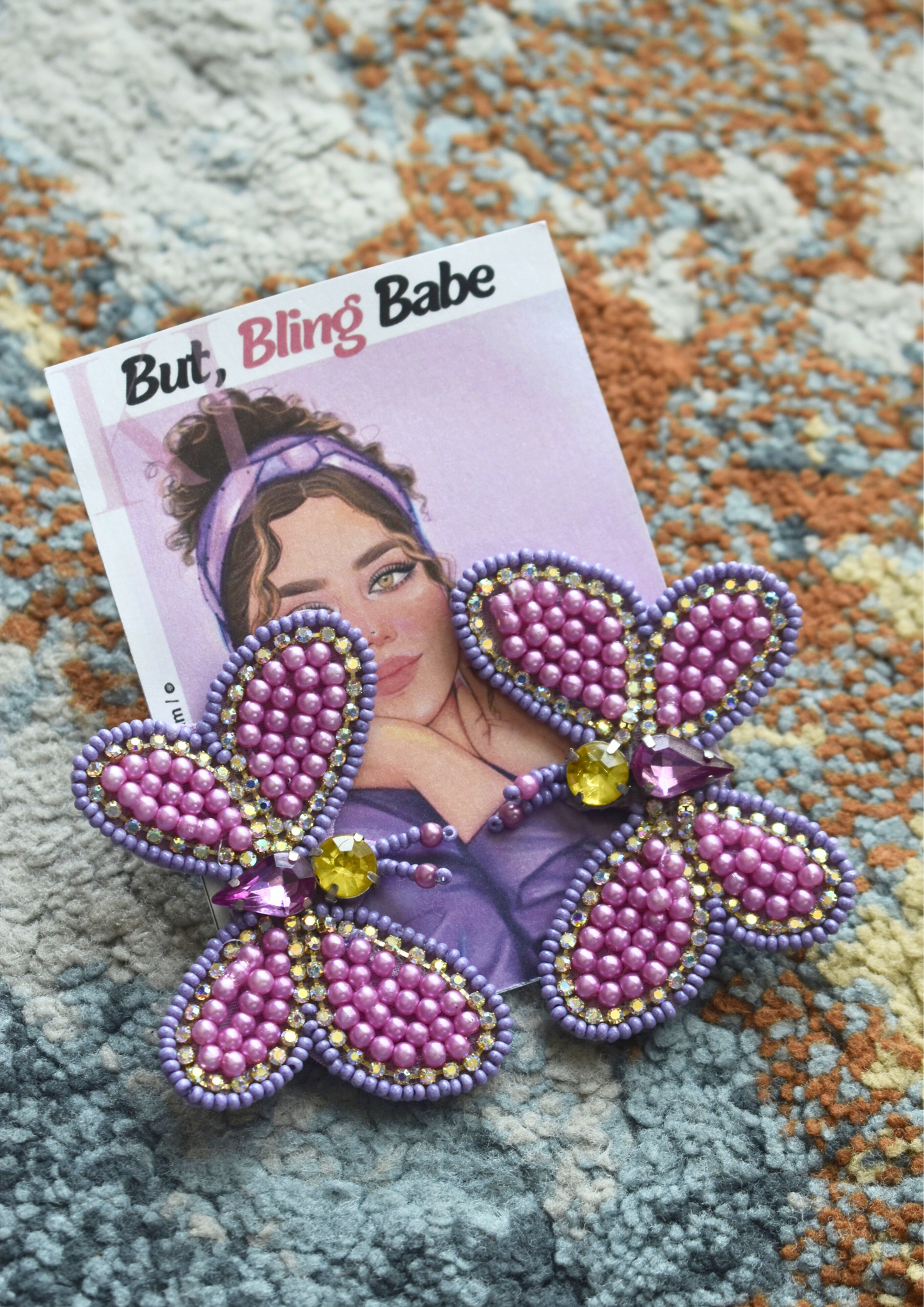 Berry Bloom Pop - Handmade Beaded Earrings