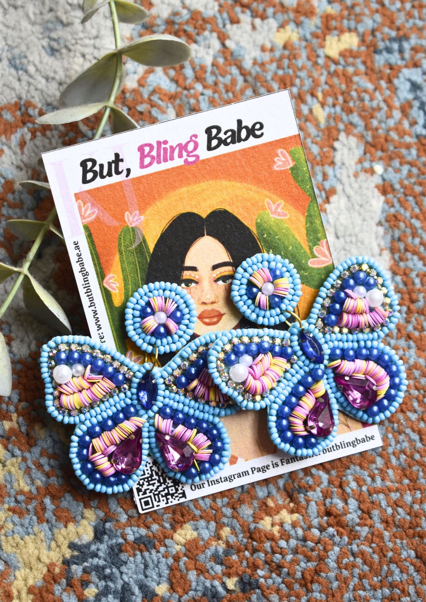 Flutter Babe - Handmade Beaded Earring