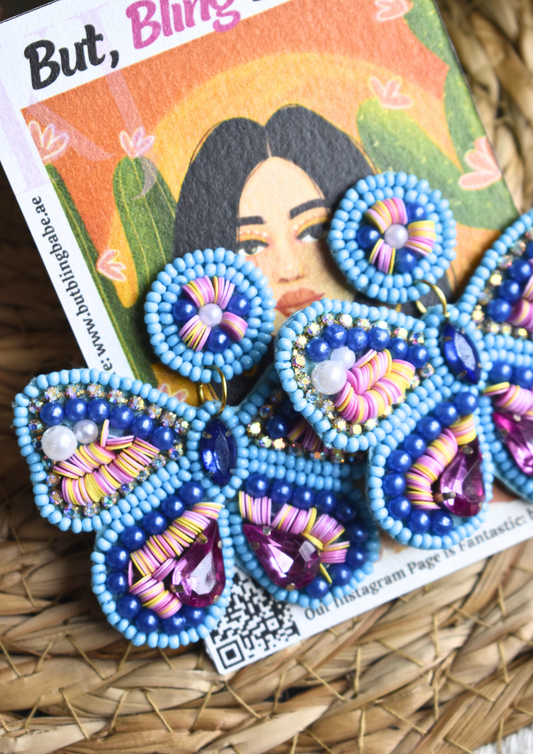 Flutter Babe - Handmade Beaded Earring