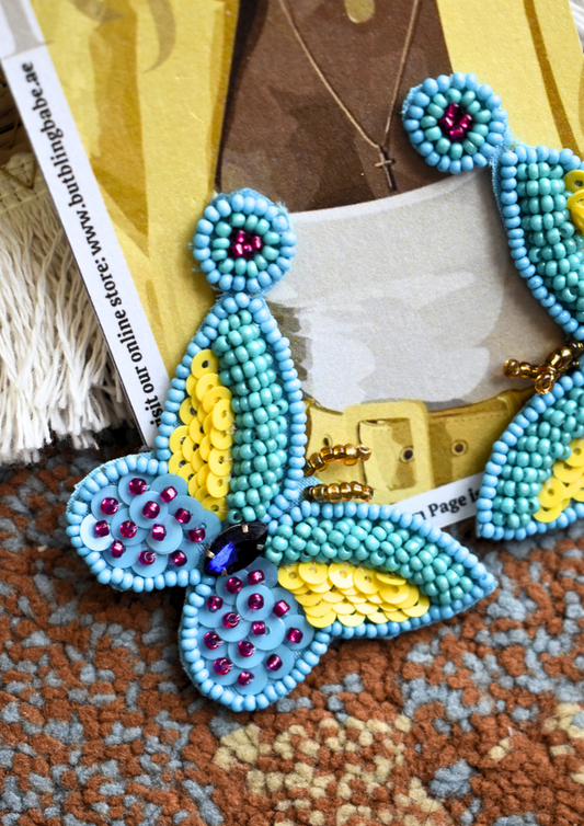 Flutter Bling - Handmade Beaded Earring