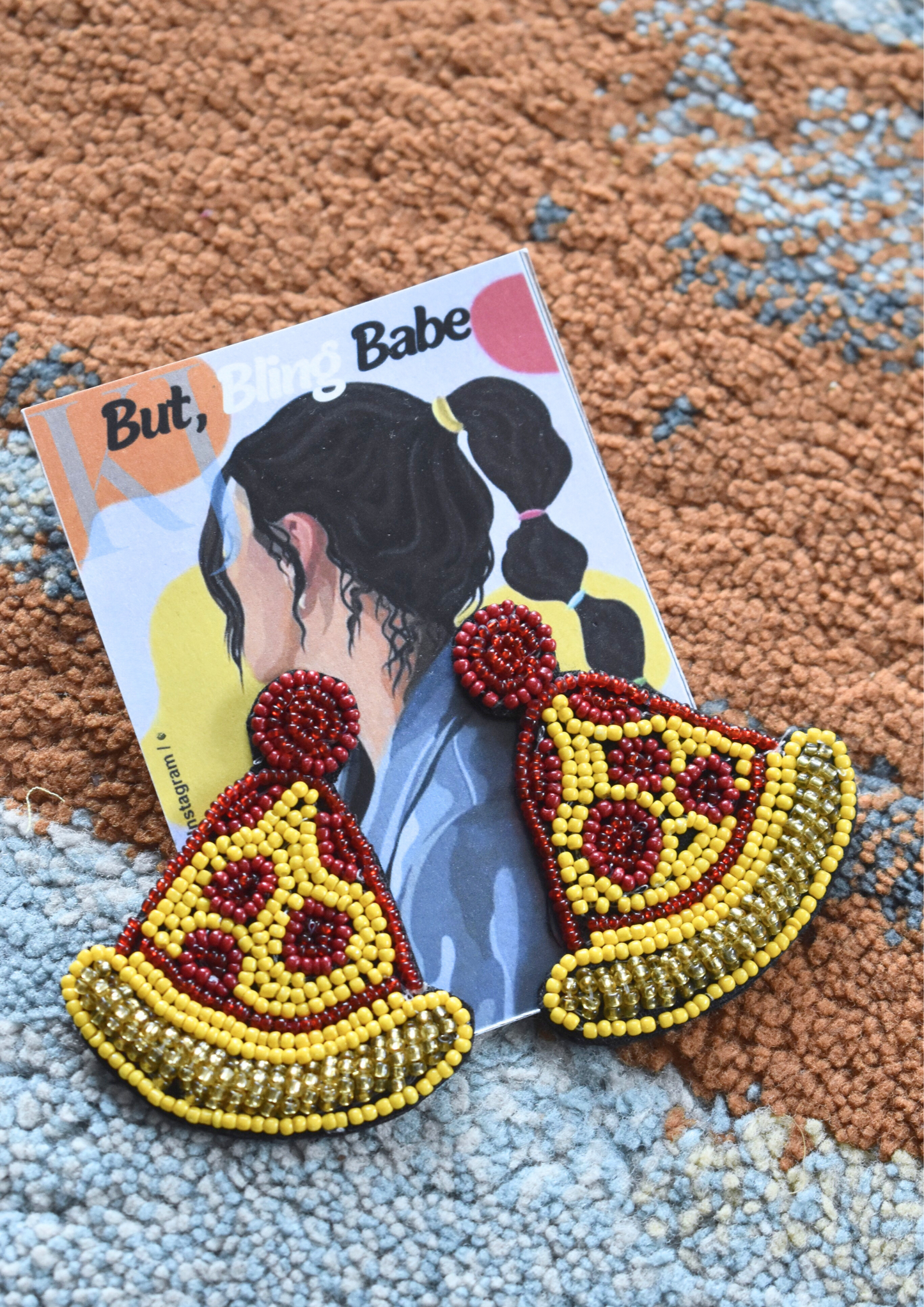 In Crust We Trust - Handmade Beaded Earrings