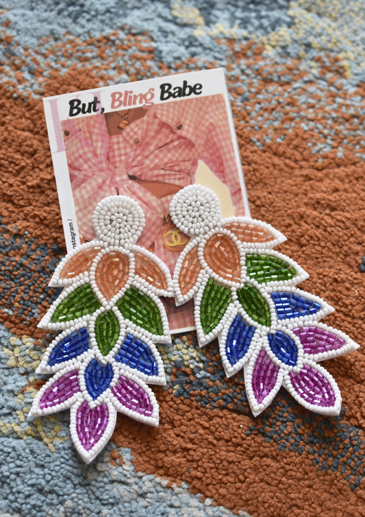 Tutti Frutti Drip - Handmade Beaded Earrings
