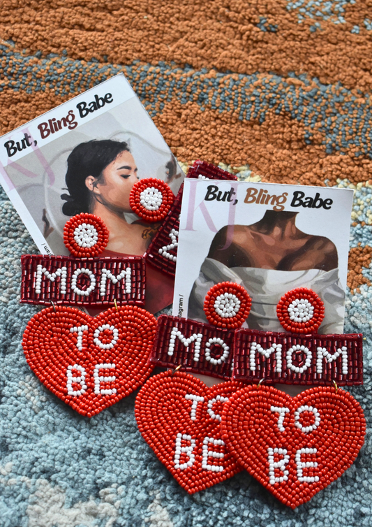 Mom-to-Be Magic - Handmade Beaded Earrings