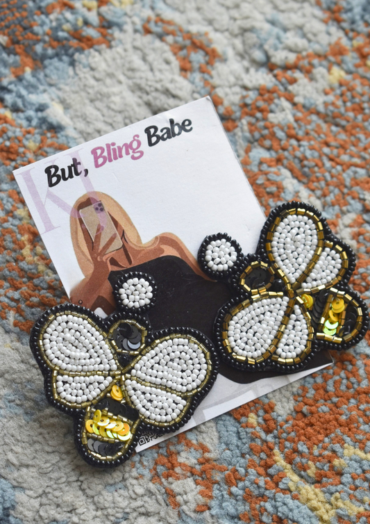 Bee My Honey - Handmade Beaded Earrings