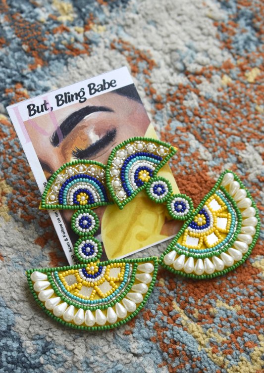 Pearl Pataka - Handmade Beaded Earrings