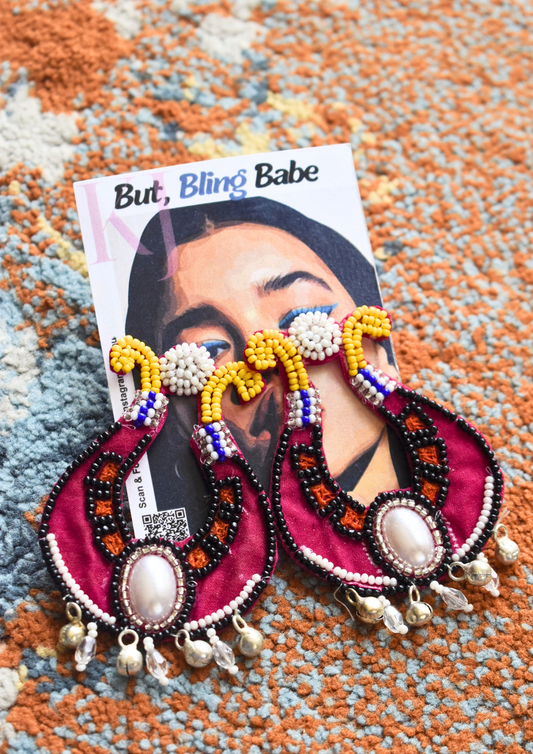 Desi Drama - Handmade Beaded Earrings