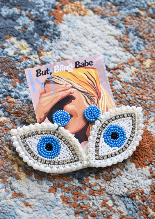 Bling Eyes On You - Handmade Beaded Earrings
