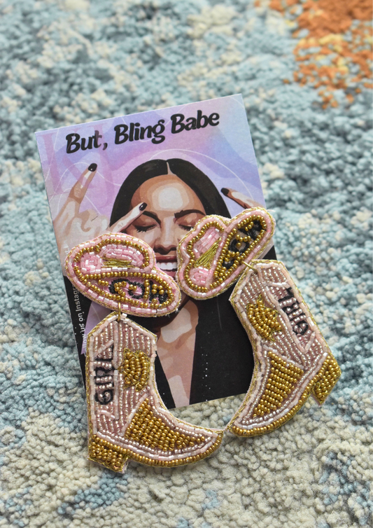 Rodeo Babe - Handmade Beaded Earrings