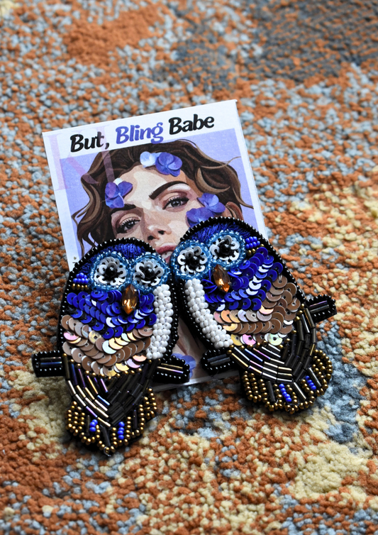Owl Eyes On You - Handmade Beaded Earrings
