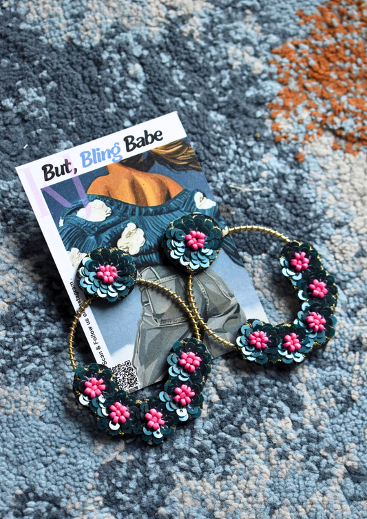 Hoop It Like It’s Hot - Handmade Beaded Earrings