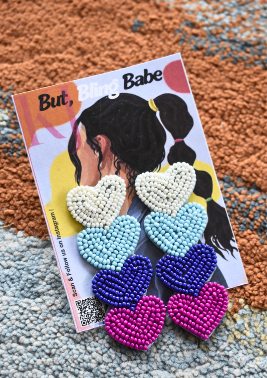 Love on Repeat - Handmade Beaded Earrings