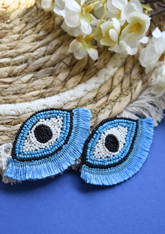 The Evil-Eye Lush - Handmade Beaded Earrings