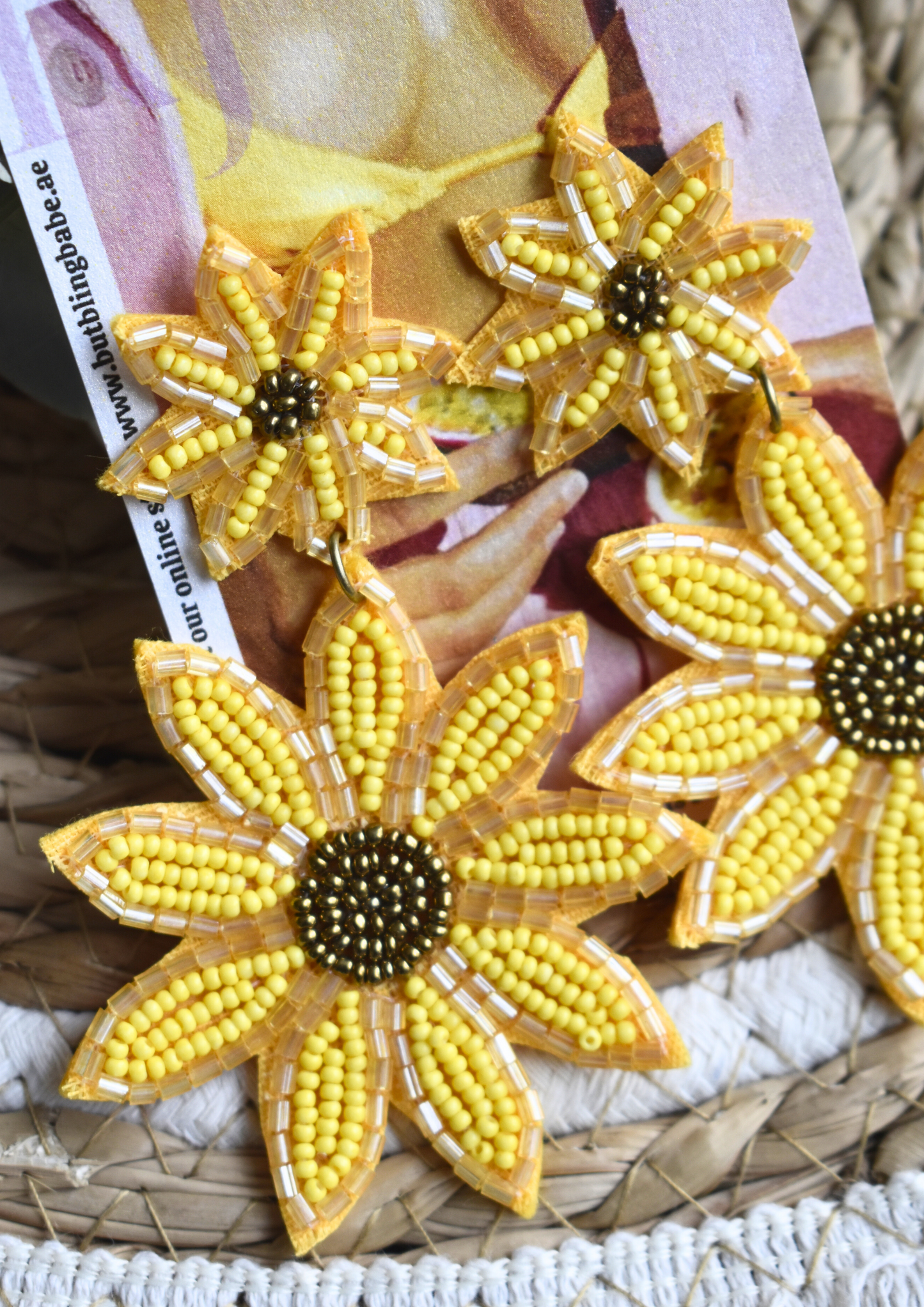 Hello Yellow! - Handmade Beaded Earring