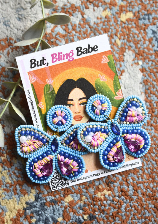 Flutter Babe - Handmade Beaded Earring