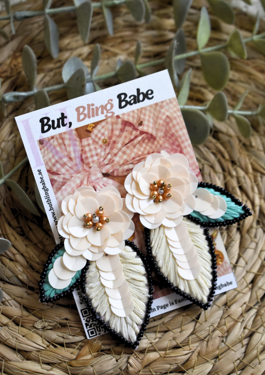 Bloom & Blush - Handmade Beaded Earring