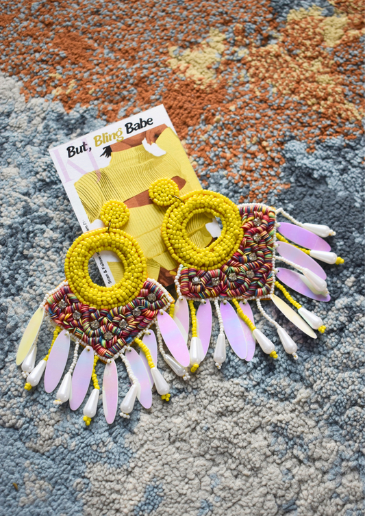 Dream Festival Flares - Handmade Beaded Earrings