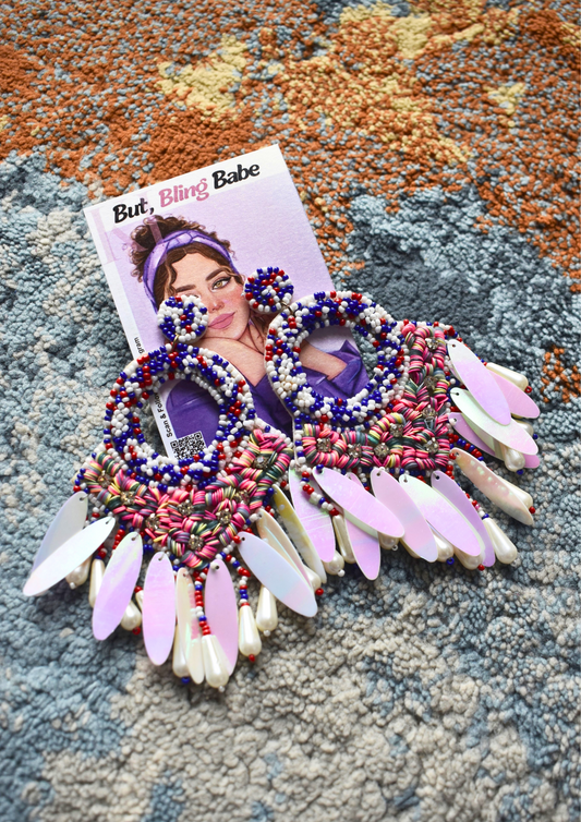 Fringe with Benefits - Handmade Beaded Earrings