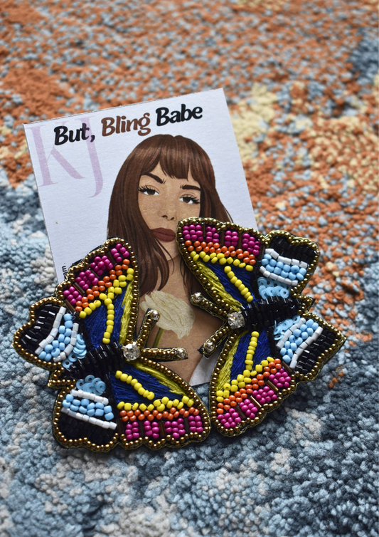 Flutter in Color - Handmade Beaded Earrings