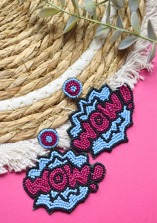 The "WOW Factor" - Handmade Beaded Earrings