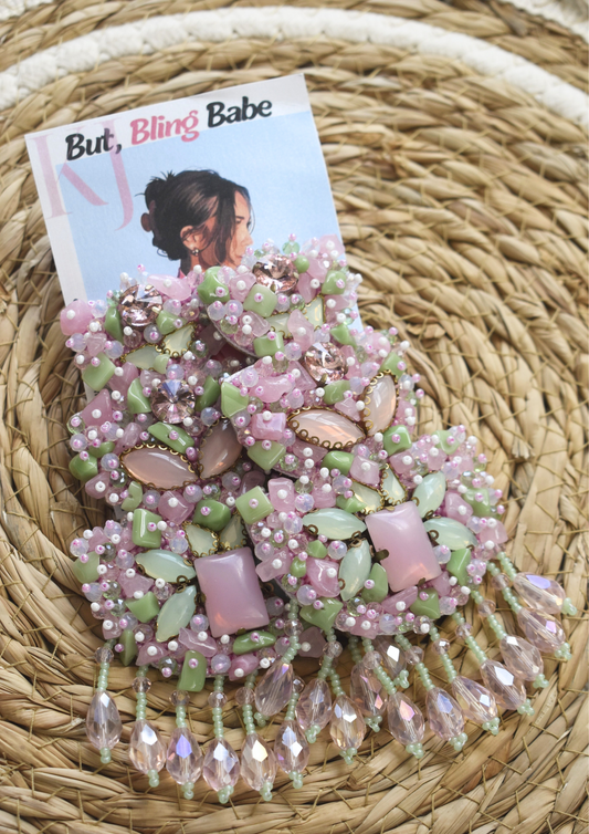 Drama in Bloom - Handmade Beaded Earrings
