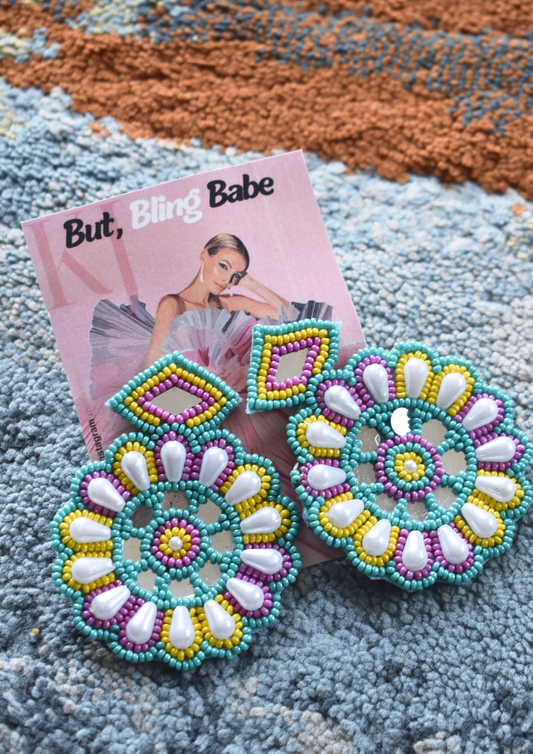 Petal Me Pretty - Handmade Beaded Earrings