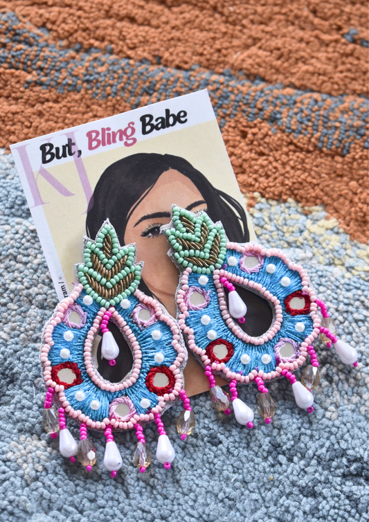 Festive Feels - Handmade Beaded Earrings