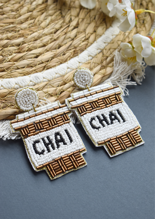 Spice & Everything Nice – Chai - Handmade Beaded Earrings