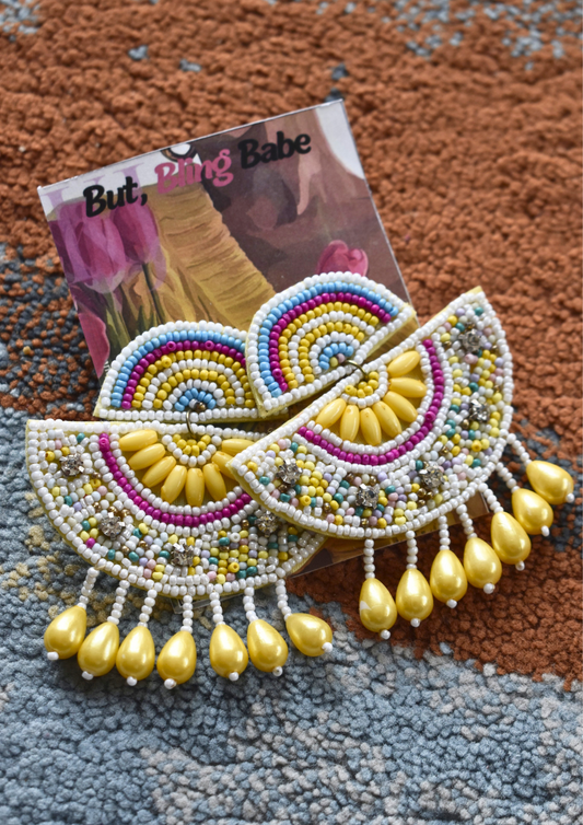 Buttercup Parade - Handmade Beaded Earrings