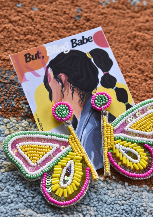 Sunkissed Buttercup - Handmade Beaded Earrings