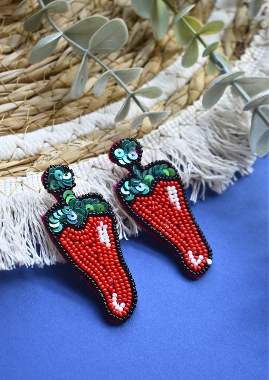 Spicy Chic - Handmade Beaded Earrings